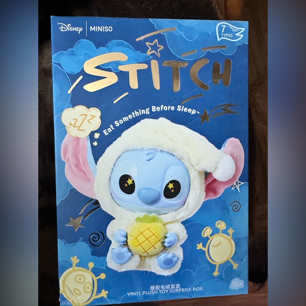 PopMart Stitch Eat Something Before sleep Unopen